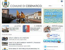 Tablet Screenshot of comune.cesenatico.fc.it